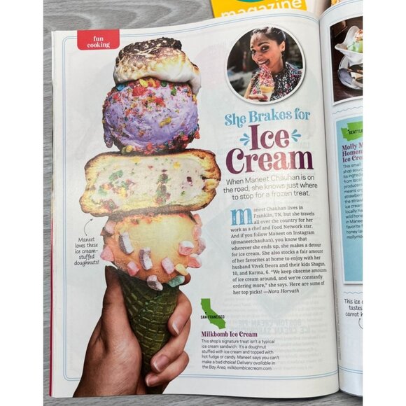 Food Network Magazine Lot 6 Issues 2021 Recipes Features Pasta Burgers Cakes - Picture 12 of 16